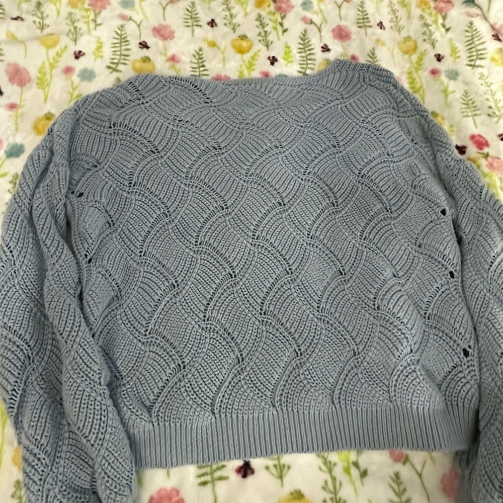 Moon & Madison Sky Blue Knit Sweater